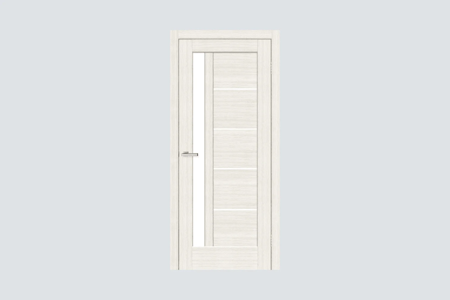 Duma Doors Mistral G Premium White Interior Door – Satin Glass, Ventum Collection