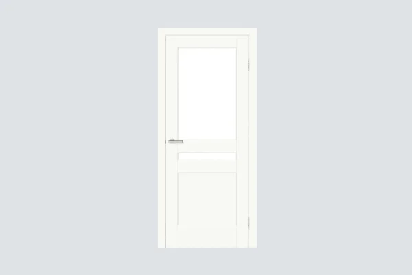 Interior Door Modena 02.1 ST White – Classic Panel Door with Glass Insert