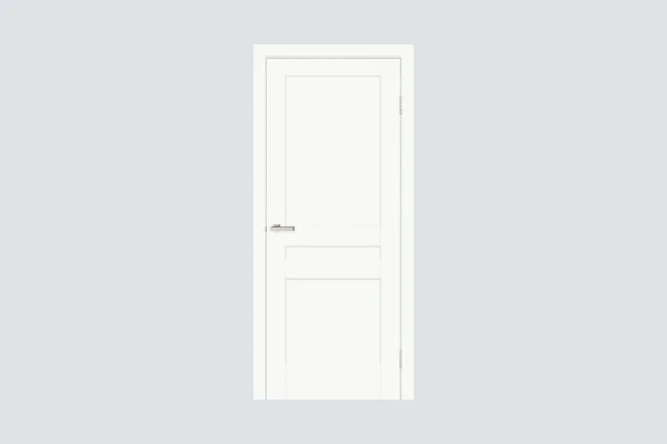 Modena 02 B ST White Interior Door – Solid Panel with Soft Touch Finish