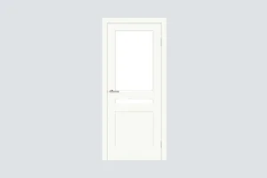 Interior Door Modena 02.1 ST White – Classic Panel Door with Glass Insert